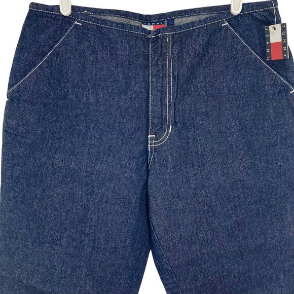 Tommy Hilfiger Women's Blue Denim Capris Jeans Size 11 Mid Rise 100% Cotton NWT - Picture 3 of 12